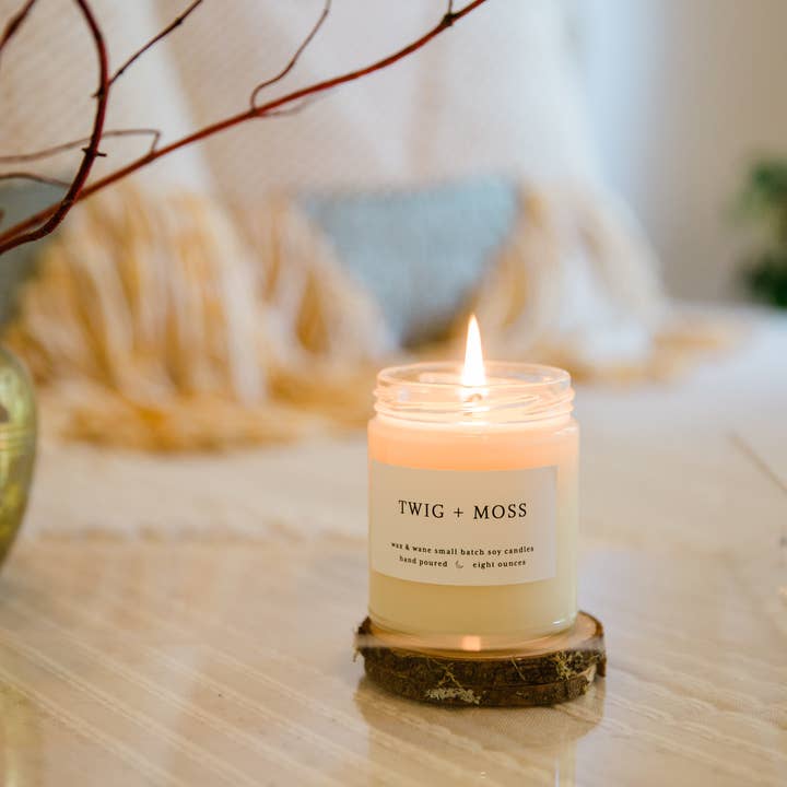 Wax and Wane Candles - Wholesale Jar/filled candle - Twig + Moss Modern Soy Candle6