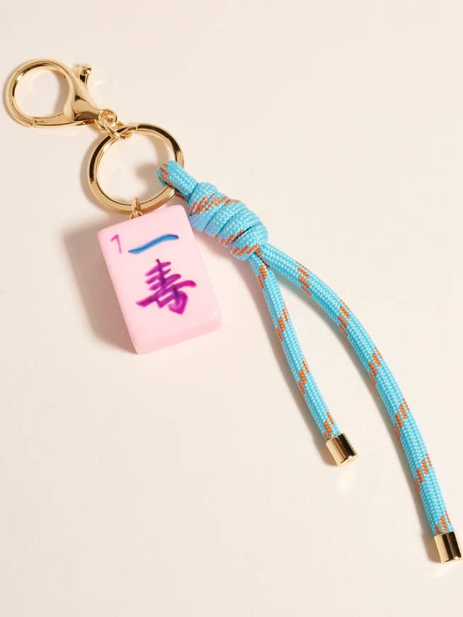 Porta-chaves de Cordão com Símbolo de Mahjong de 7 Polegadas para Bolsa por atacado de Designature New York