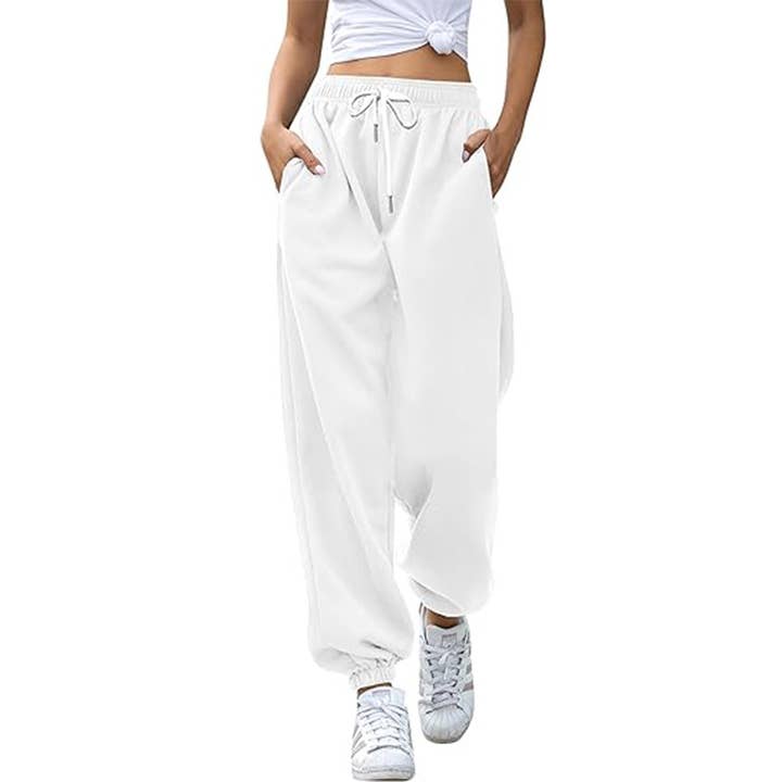 HIDDENBRAND - Wholesale Pants - Women's - Fall Baggy Jogging Sweatpants Trouser 16 Colors2