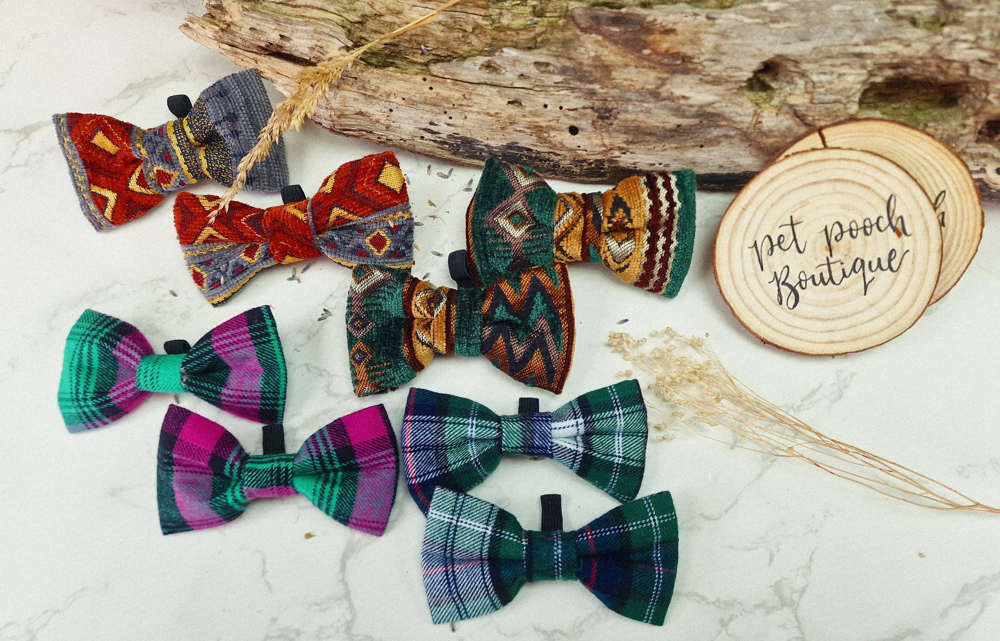 Pet Pooch Boutique – wholesale Pet bow tie – Dog – Highland Glen Green Plaid Dog Bow Tie - exclusive1