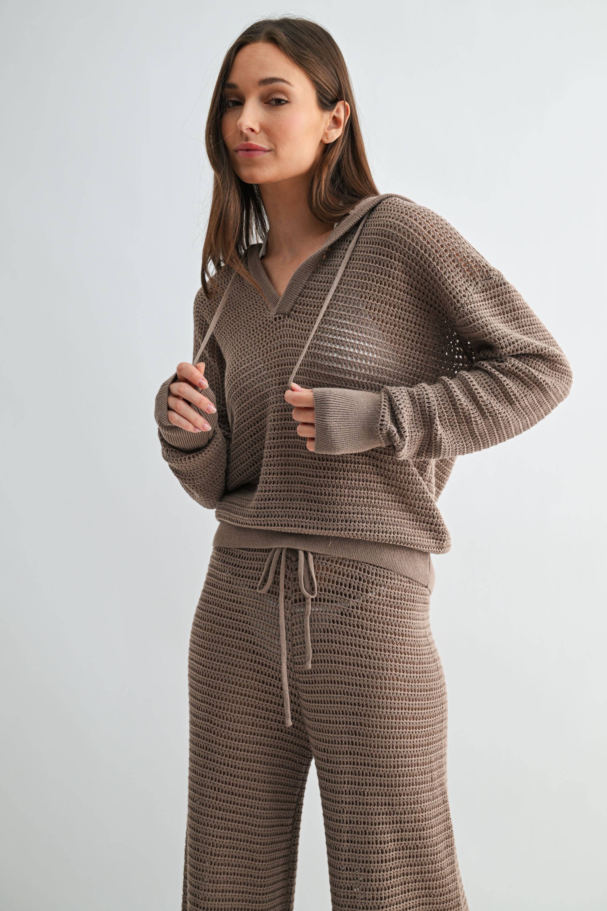 Mono B - Vendita all'ingrosso Felpa con cappuccio - Donna - Felpa all'uncinetto ariosa9