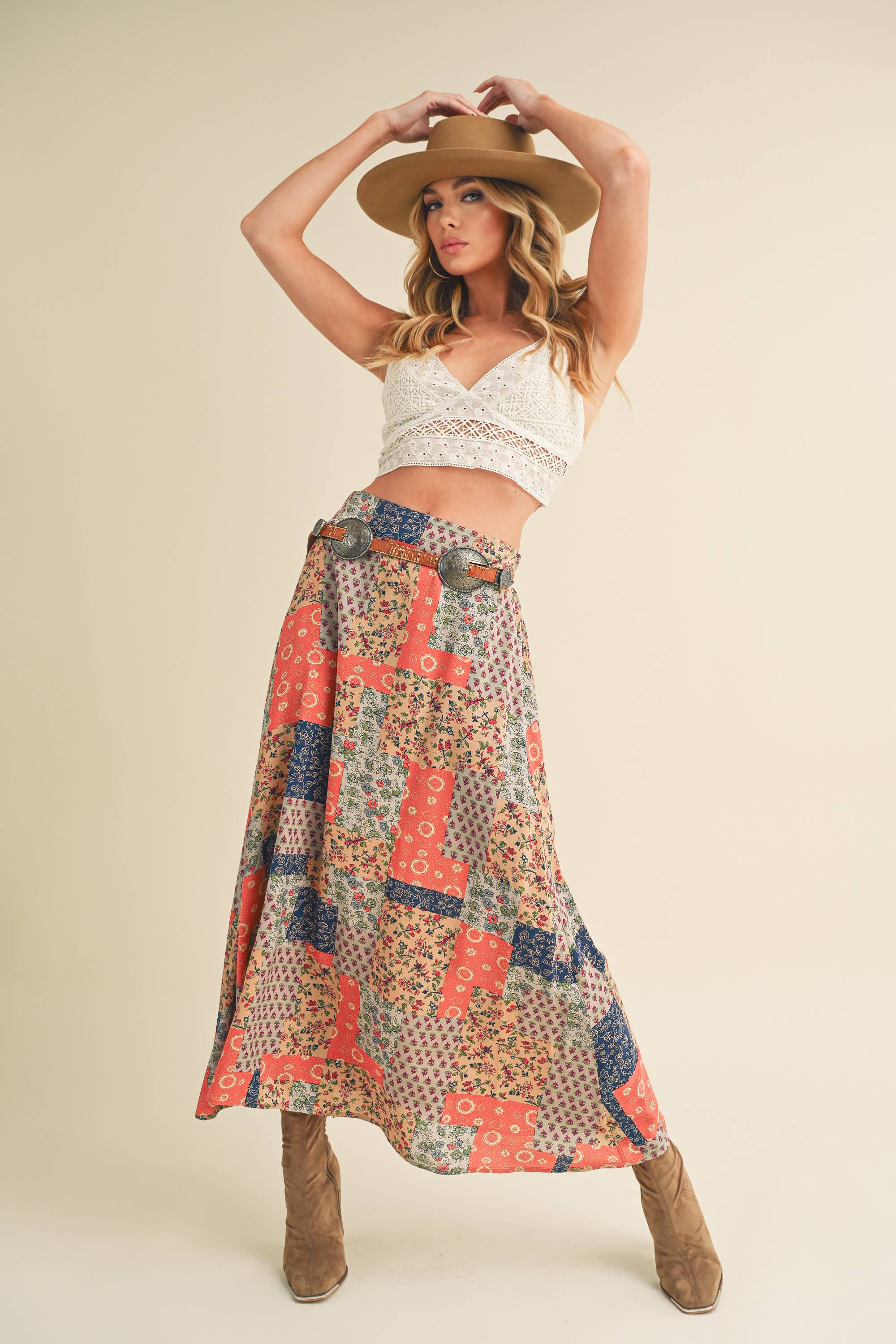 AEMI + CO - Wholesale Skirt - Women's - 773DN Bradyn Print Skirt20
