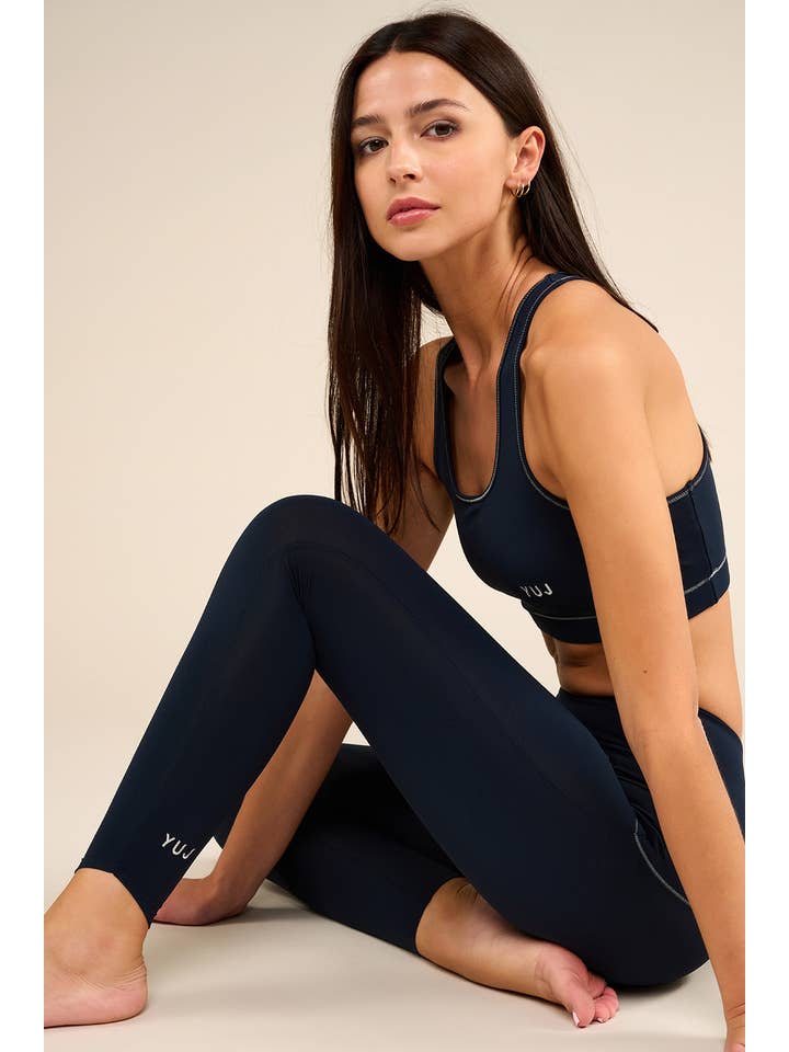 YUJ PARIS - Vente Brassière de sport – femme - Brassière ANAHATA navy/silver4