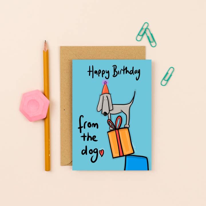 From the dog greetings card for wholesale by Sarah Westwood