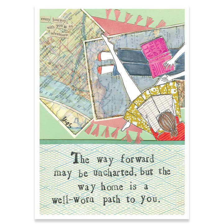 WELL WORN LOVE GREETING CARD 4.5 x 6.25" for wholesale by Calypso Cards LLC