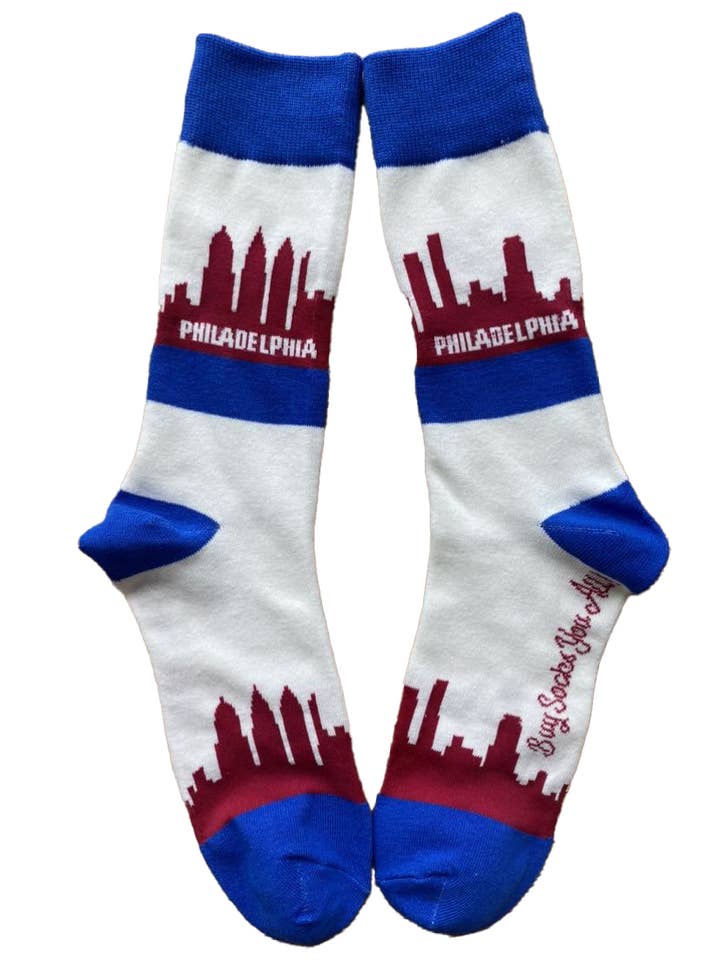 Chaussettes Philadelphia Skyline pour homme pour la vente par Buy Socks You All