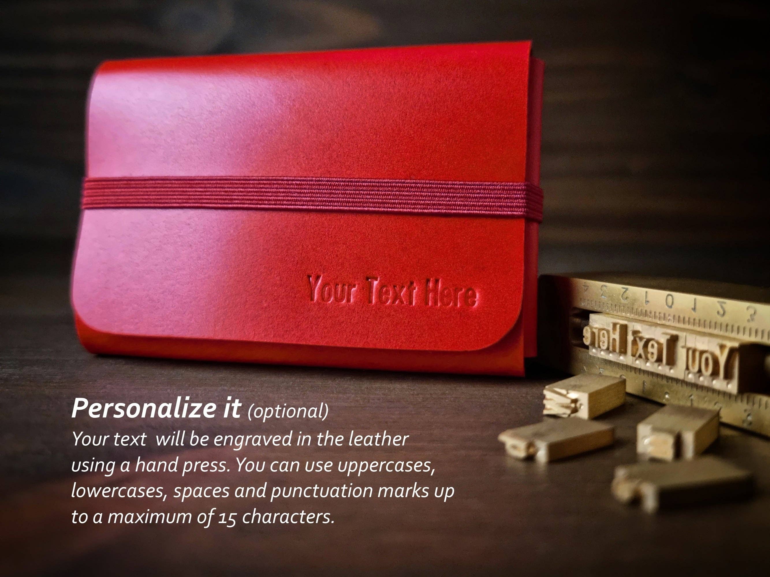 Singular Leather – wholesale Plånbok - Unisex – Venetian Red Läderplånbok - Minimalistisk och Anpassningsbar1