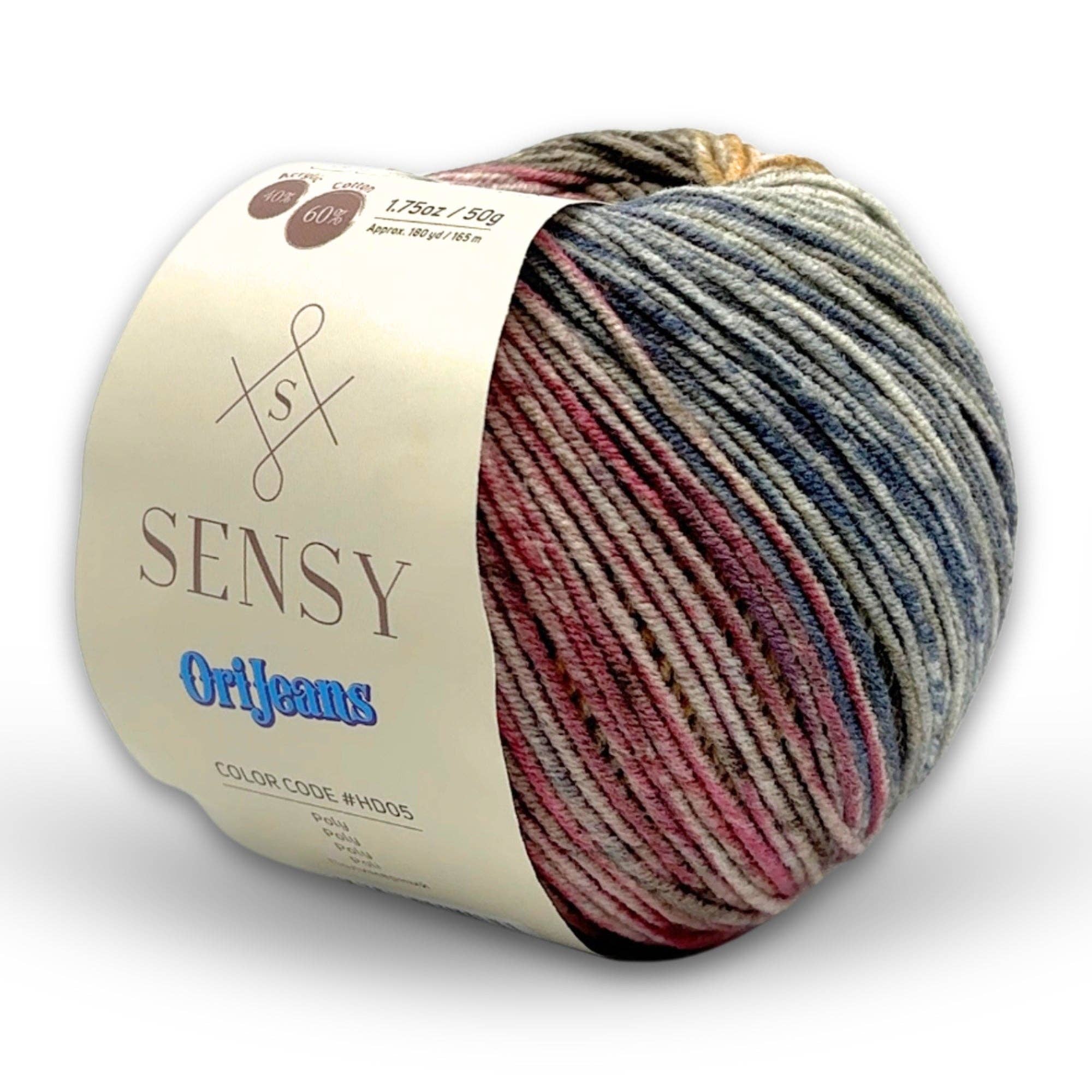 Sensy - Wholesale Yarn - Sensy OriJeans Yarn, 1.75 oz, 180 yards, Gauge 2 Fine26