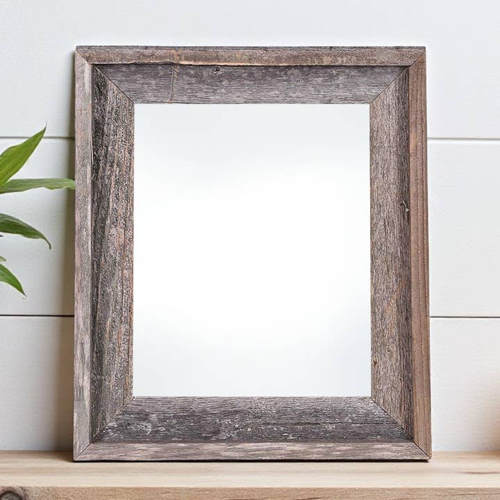 Cornice per foto da tavolo in legno massiccio grigio 8" x 10" per la vendita all'ingrosso da parte di HomeRoots