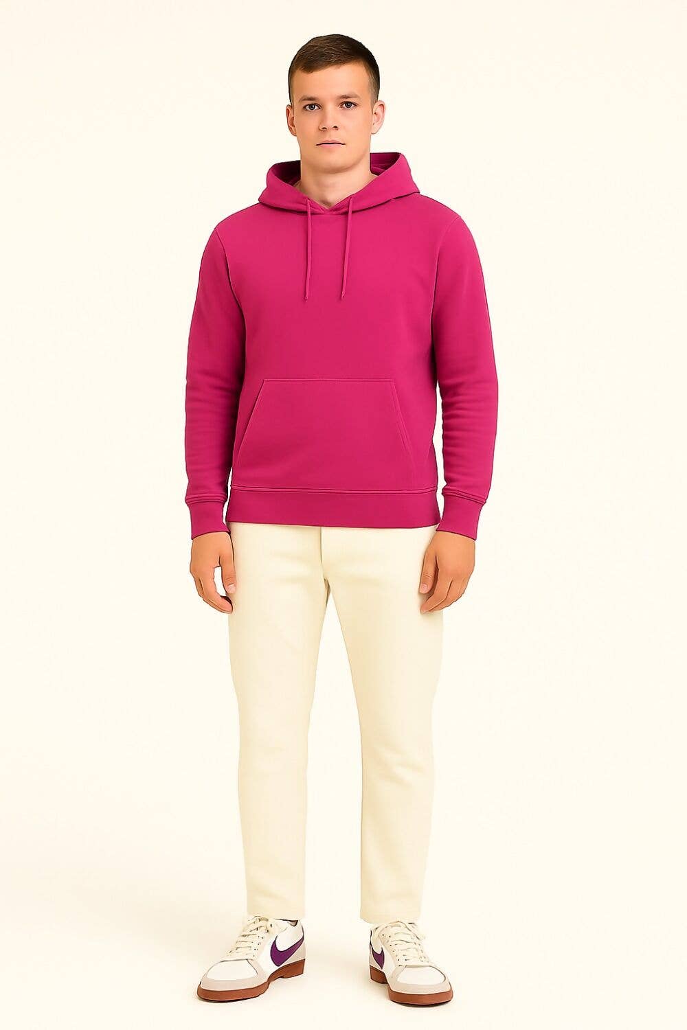 justyouroutfit - Wholesale Hoodie - Men's - BASIC FLEECE PULLOVER HOODIE7