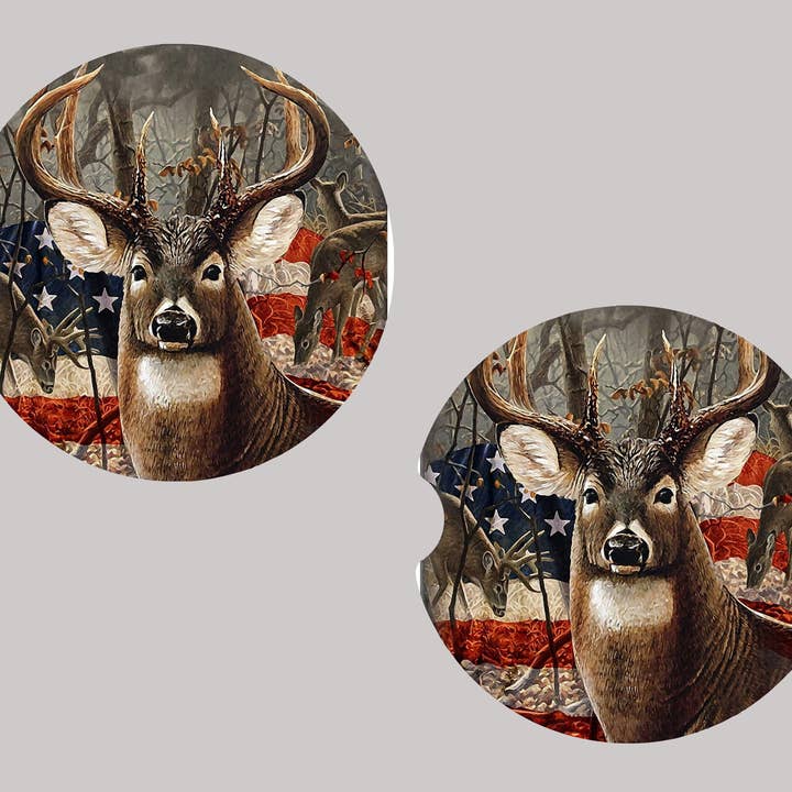 Juego de posavasos Buck/Coche de caza para venta al por mayor de Beautiful Creations by Laney