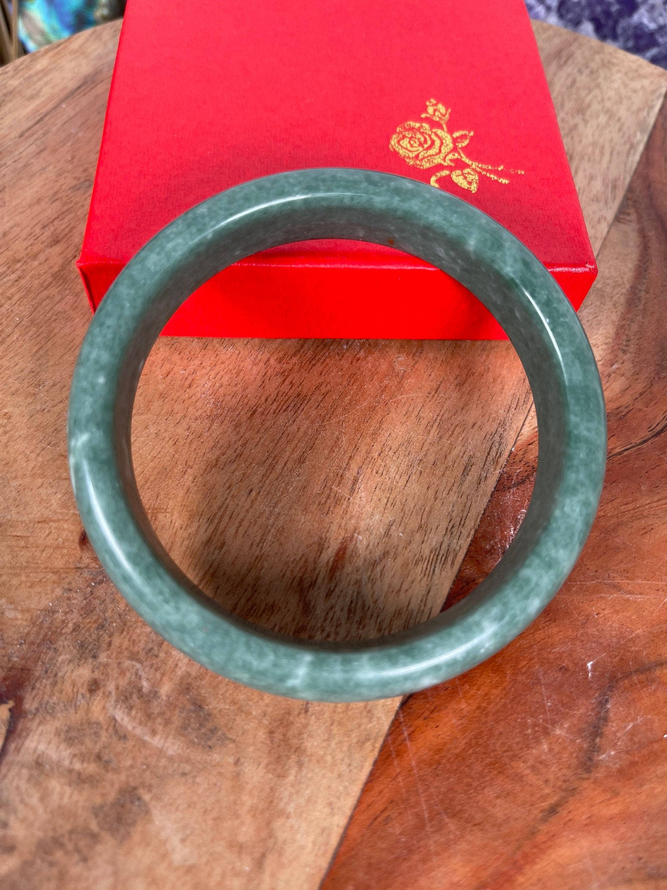 CaNatureLover - Wholesale Bangle Bracelet - Jade Bangle, Bracelet Comes with box, NATURAL JADE BANGEL,Fr1