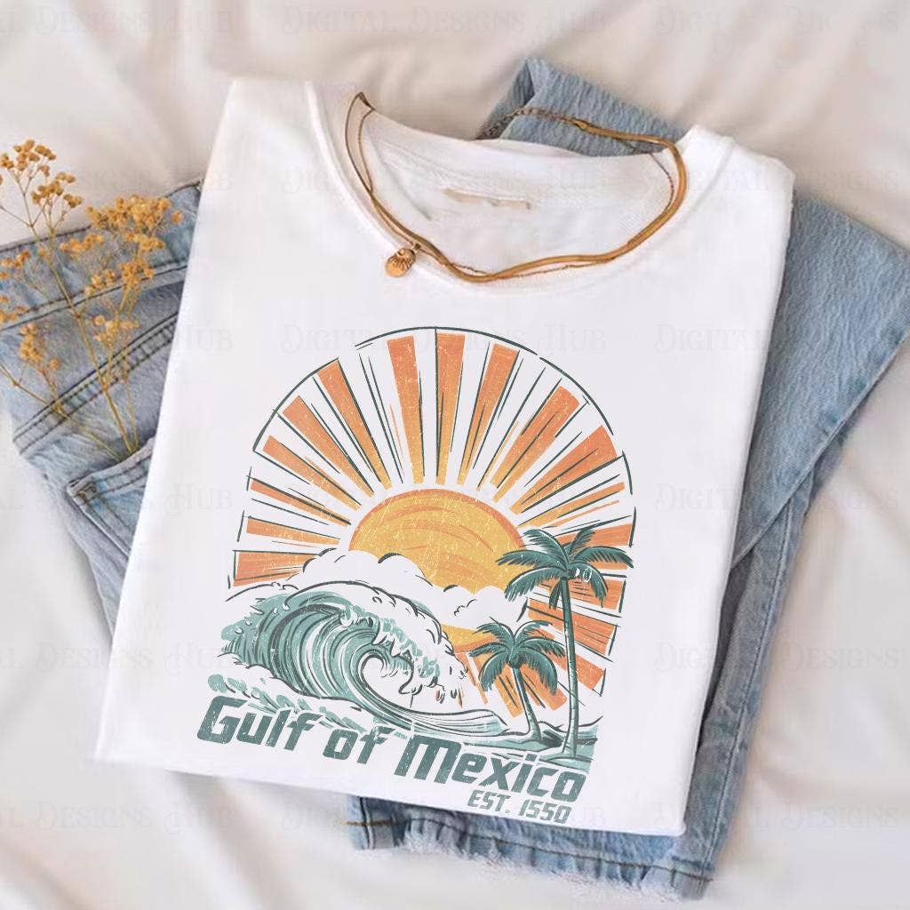NVC Ecommerce LLC - Wholesale T-Shirt (Graphic) - Women's - Vintage Gulf of Mexico Since 1550 Shirt, Gulf Coast Sweater1