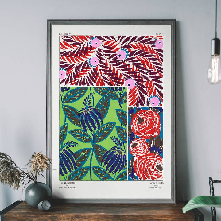 Emile-Alain Séguy Art Nouveau Pattern Print 035 for wholesale by Ink & Drop