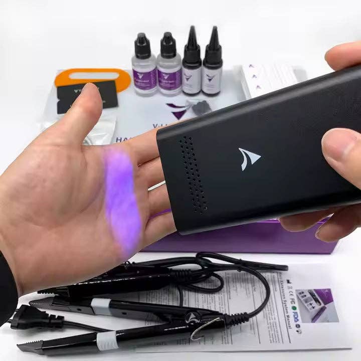 Hair Imports NYC - Wholesale Hair Extensions - V-Light Hair Extension Tool Kit - Professional Salon Application System8