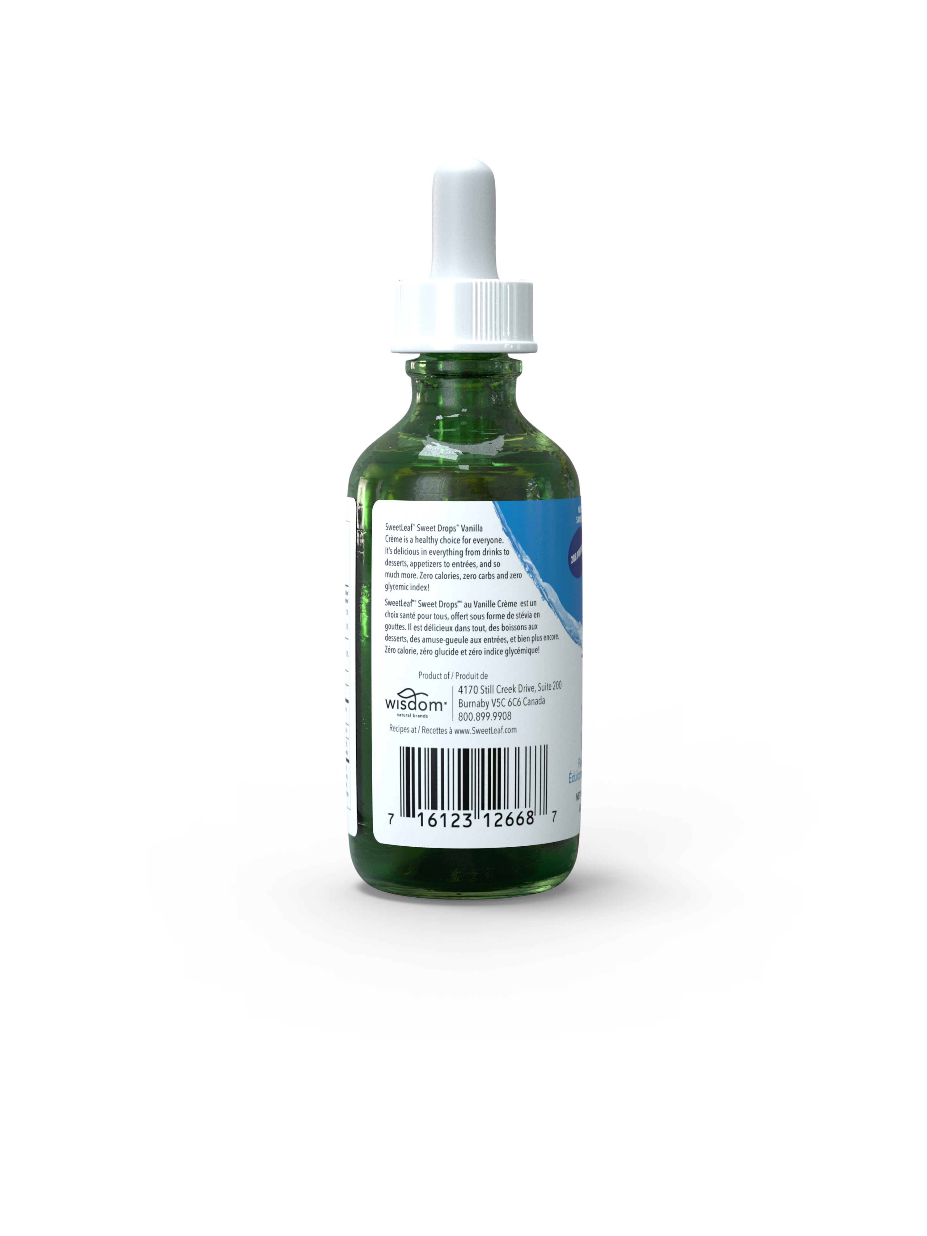 SweetLeaf® - Wholesale Sugar/Sweetener - Sweet Drops® Liquid Stevia Concentrate, Vanilla Creme, 2oz1