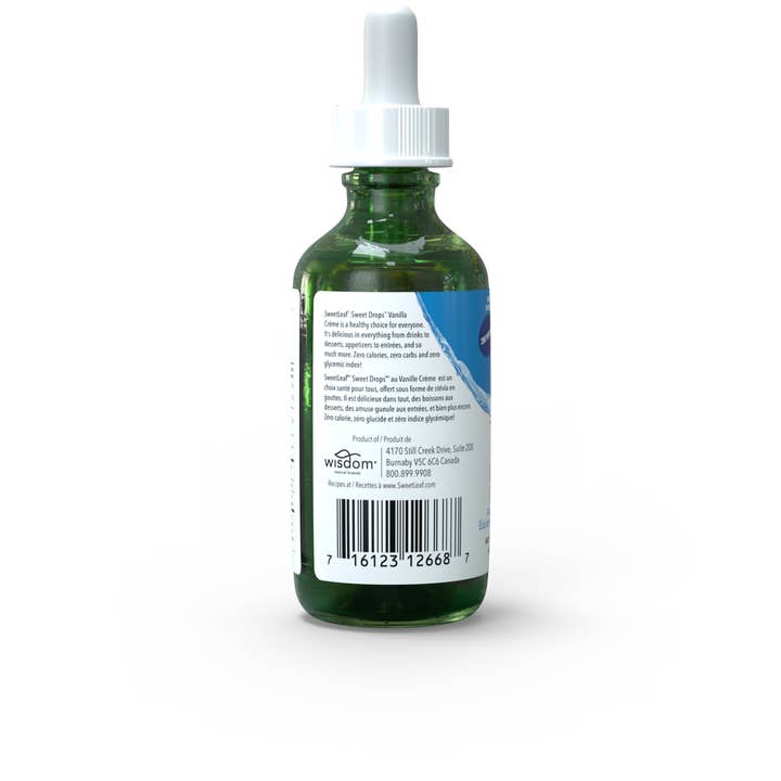SweetLeaf® - Vente Sucre - Concentré de stévia liquide Sweet Drops®, crème à la vanille, 2 oz1