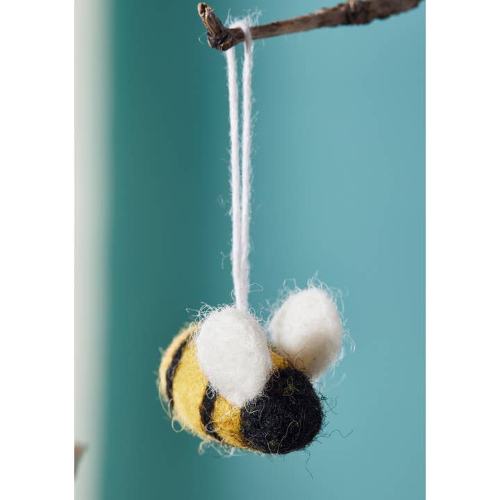 Namaste - Wholesale Ornament - Felt Bee Decoration