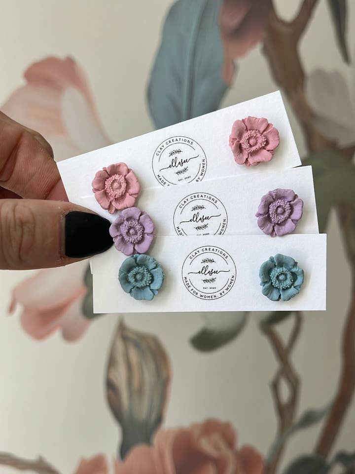 Flower Studs for wholesale by ElleseeWomen