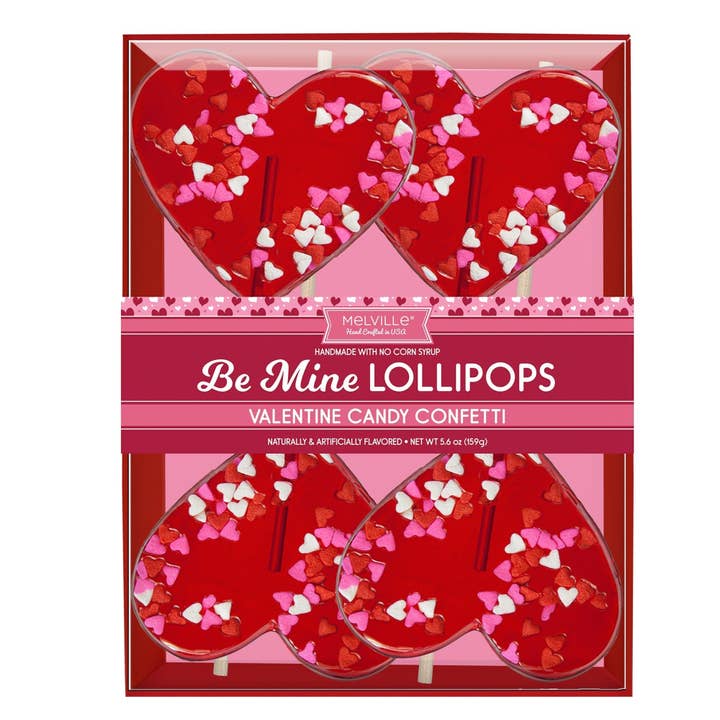 Melville Candy Company - Vente Sucettes - Sucettes Cœur en Confettis - Assorties2