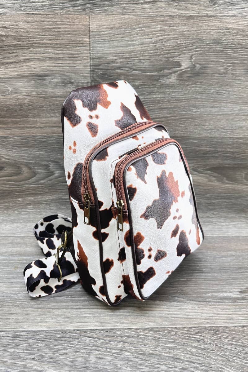 DESHENG ENTERPRISE - Venta al por mayor Bandolera - Mujer - BOLSO BANDOLERA ESTAMPADO DE VACA1