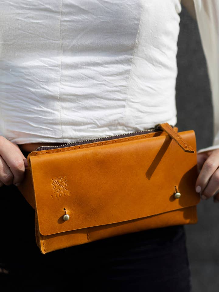 Bale Sling Crossbody Bag for wholesale by Tibeb Leather Works