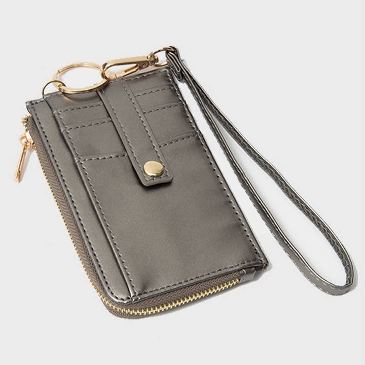 Sensibling Corp. - Wholesale Wristlet - Faux Leather Basket Weave Flat Card Holder Wallet Wristlet1