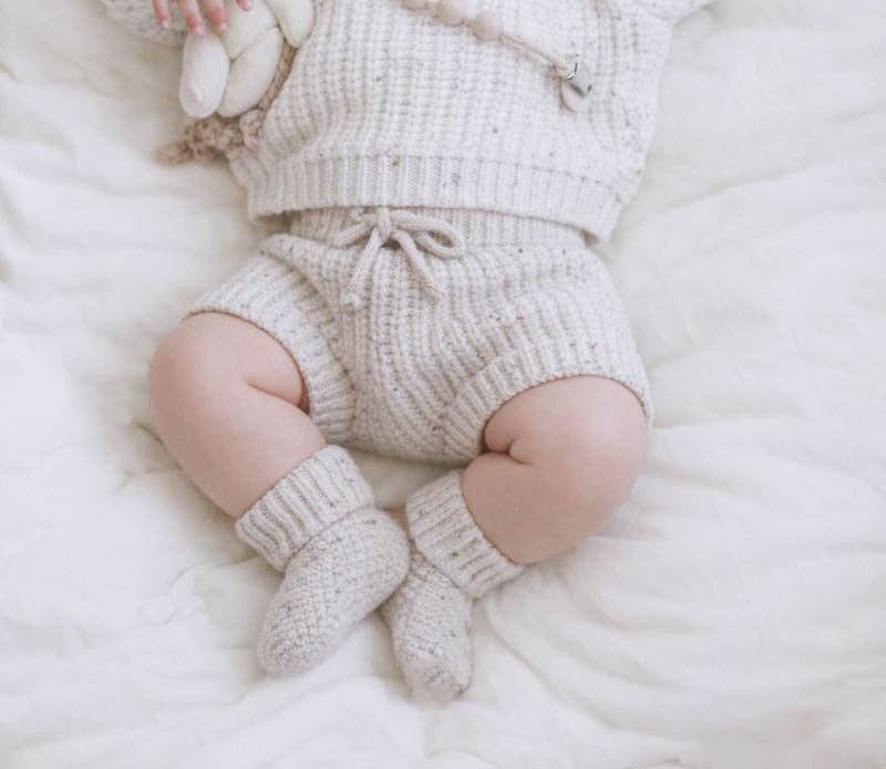 OLIVE & CRADLE - Wholesale Underwear/Diaper Cover - Baby - Chunky Knit Ribbed Bloomer4