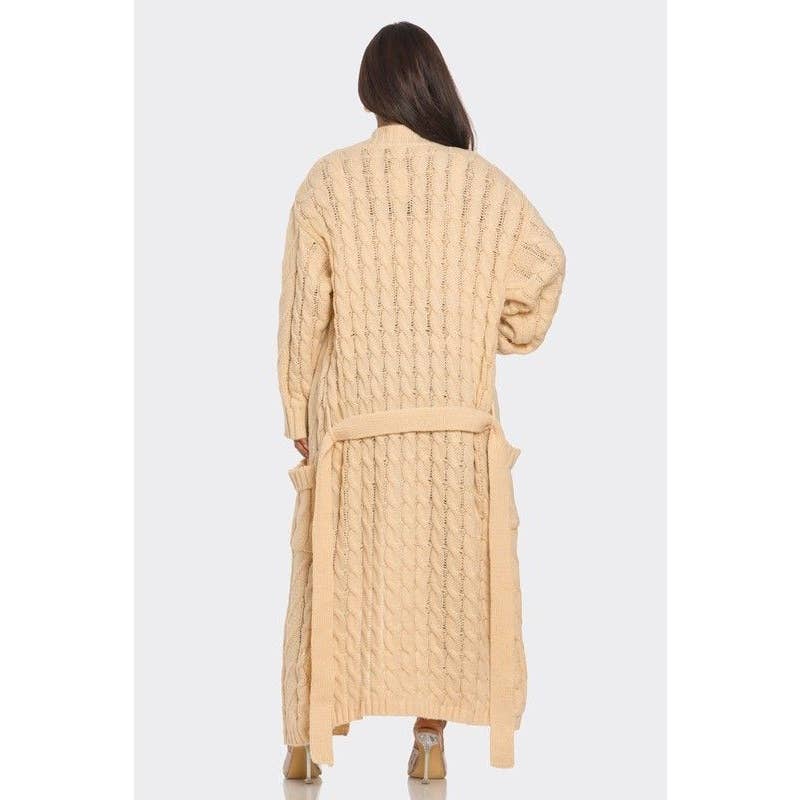 DORCAS – Engroshandel Cardigan - Dame – LOVE KABELSTRIKKET CARDIGAN2