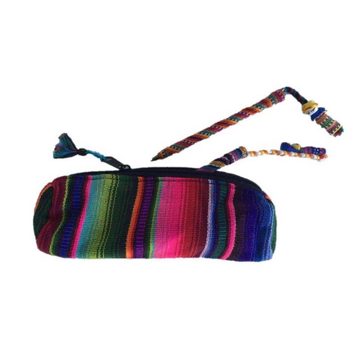 Lumily - Wholesale Pencil Case/Pouch - Hacienda Multicolor Sarape Pencil Case | Makeup Brush Bag4