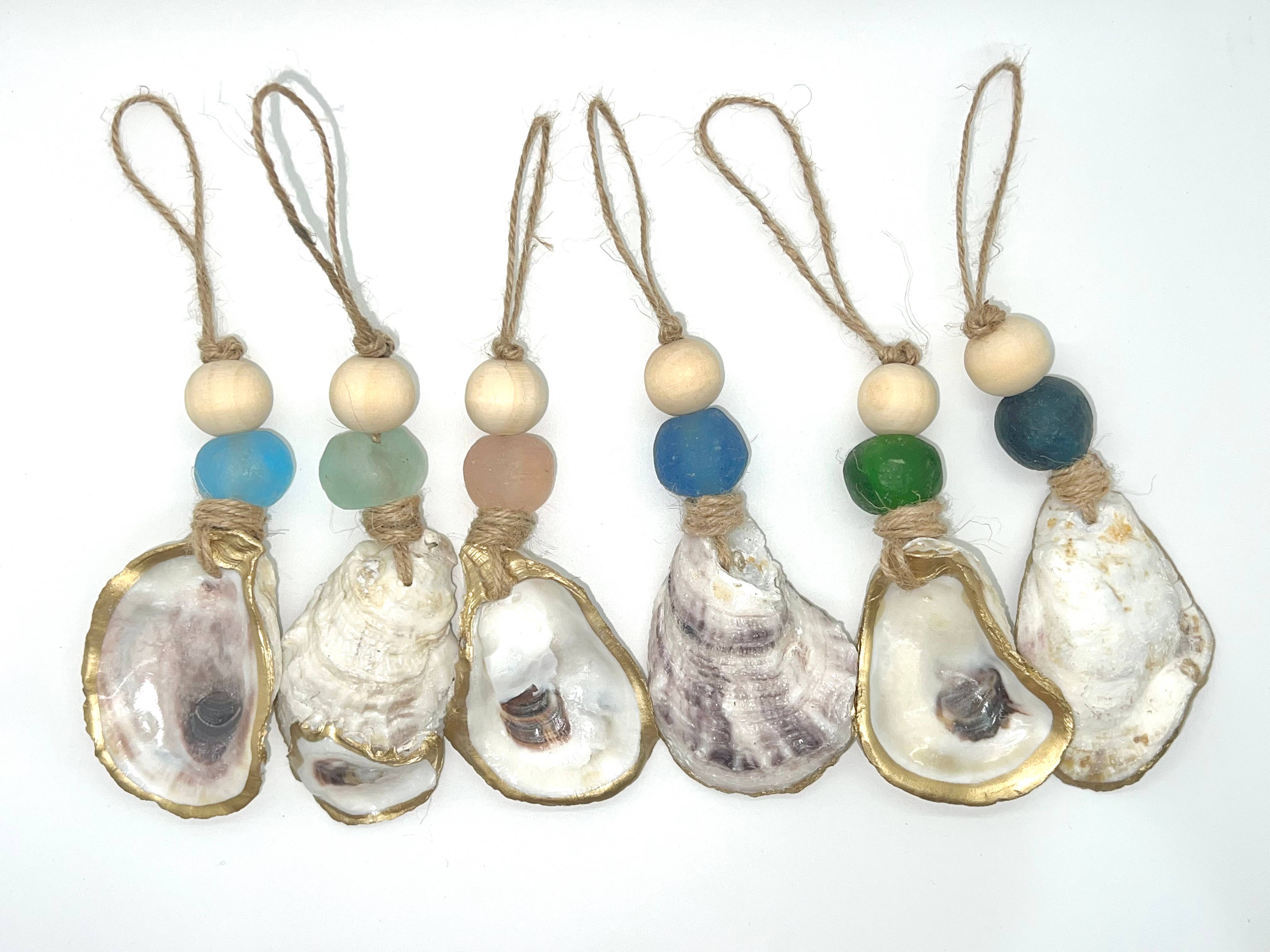 The Gilded Shell - Wholesale Ornament - Eco-friendly Sea Glass Ornaments - Single8