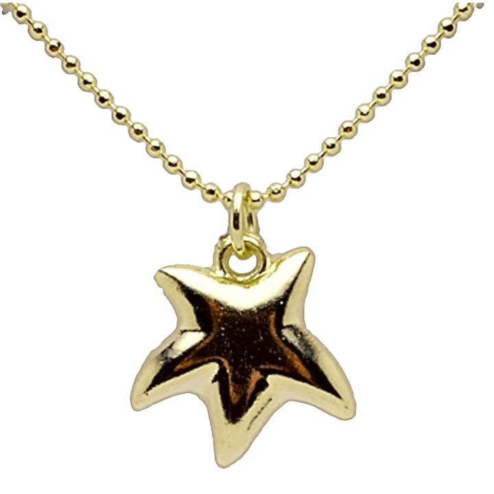 Puffy Star Delicate Necklace for wholesale by SF BRAND INC