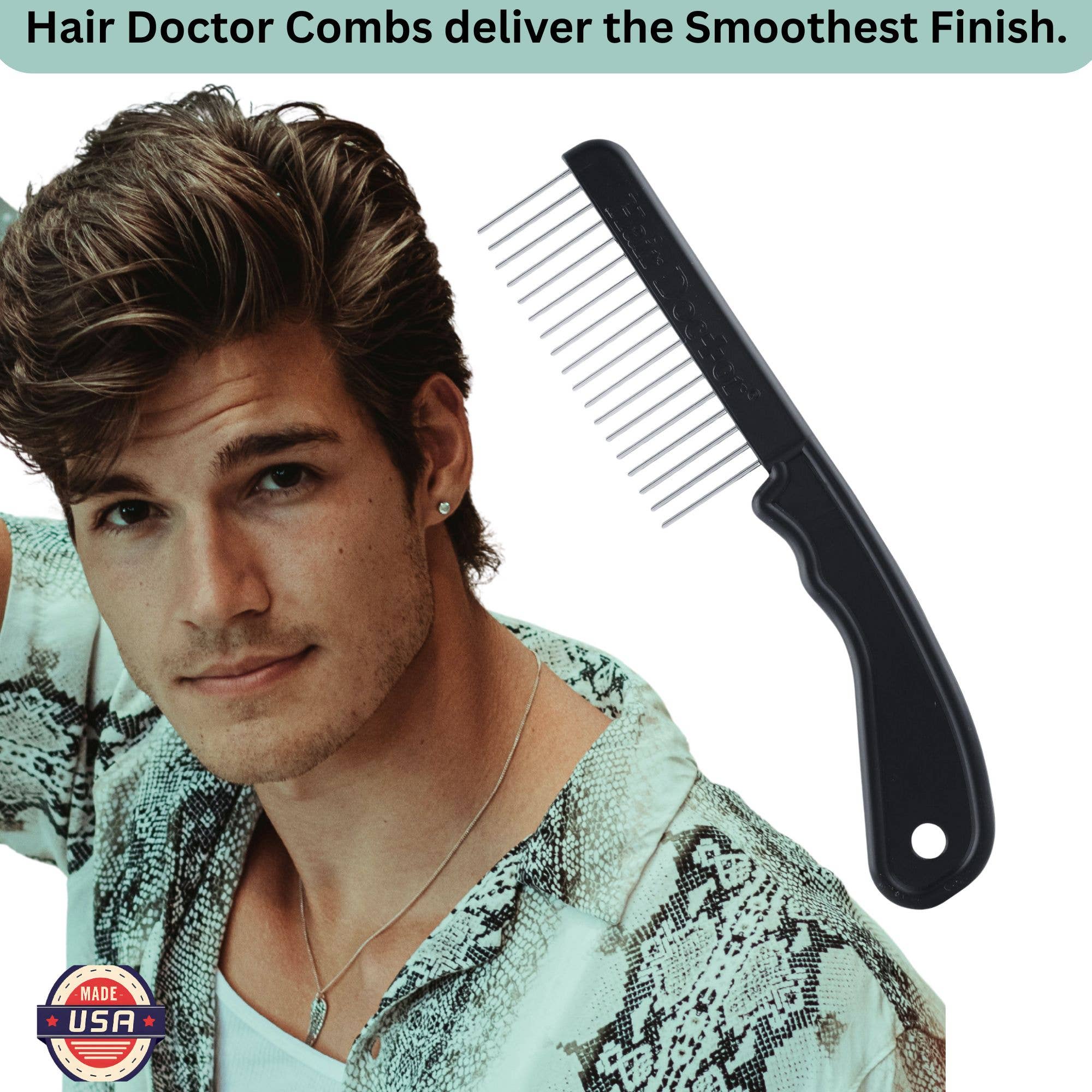 Original Hair Doctor - Wholesale Hair Brush/Comb - Extra-Long and Wide Rotating Tooth Comb reduces hair damage3