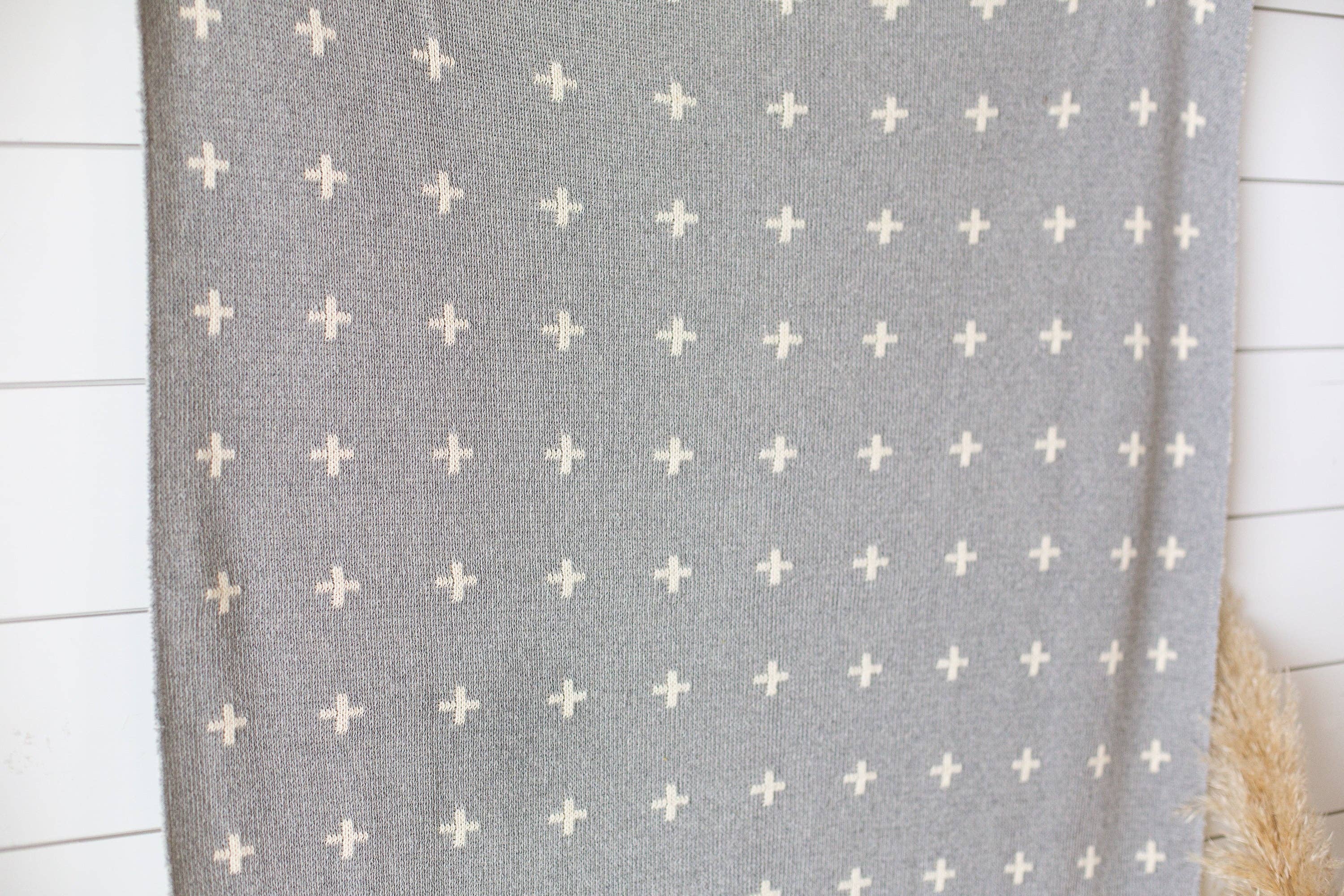 Modern Burlap - Wholesale Throw Blanket - Made in the USA | Mini Swiss Cross Knit Throw23