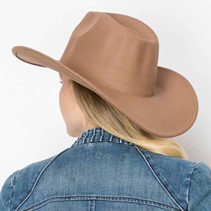 One and Only Accessories - Vente Chapeau de cowboy – femme - CHAPEAU DE COWBOY EN FEUTRE VÉGÉTALIEN24