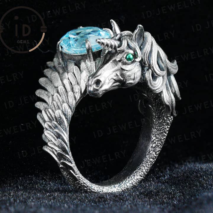 Hand-Carved Mystical Creature Ring | Magical Guardian of Inner Light | Dream Totem Fantasy Jewelry | Symbol of Imagination and Spirit for wholesale by idjewelry