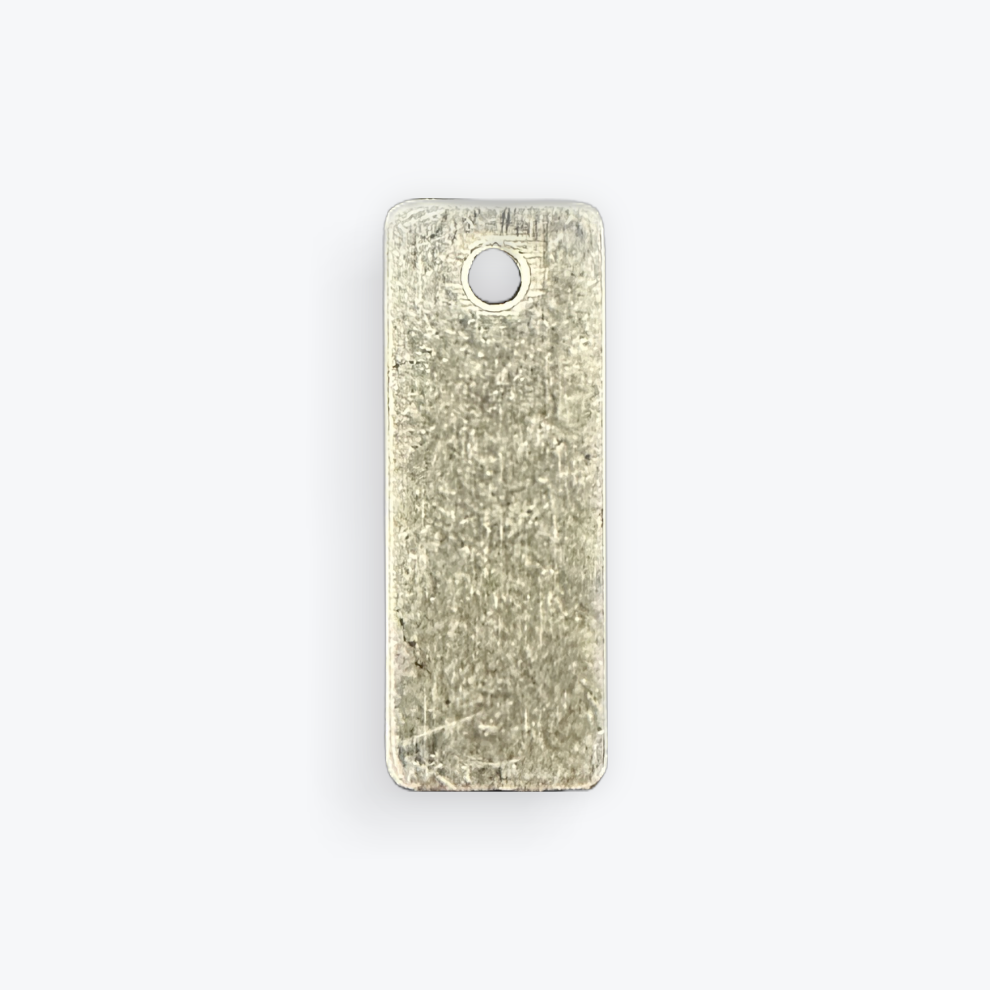 Purity Beads - Wholesale Individual Charm/Pendant - 925 Sterling Silver rectangular Bars shape Findings, (3X8MM) 0.8MM Hole1