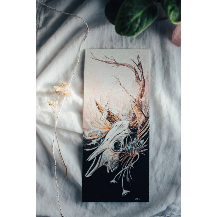 Bison Skull Print for wholesale by Brevity Art