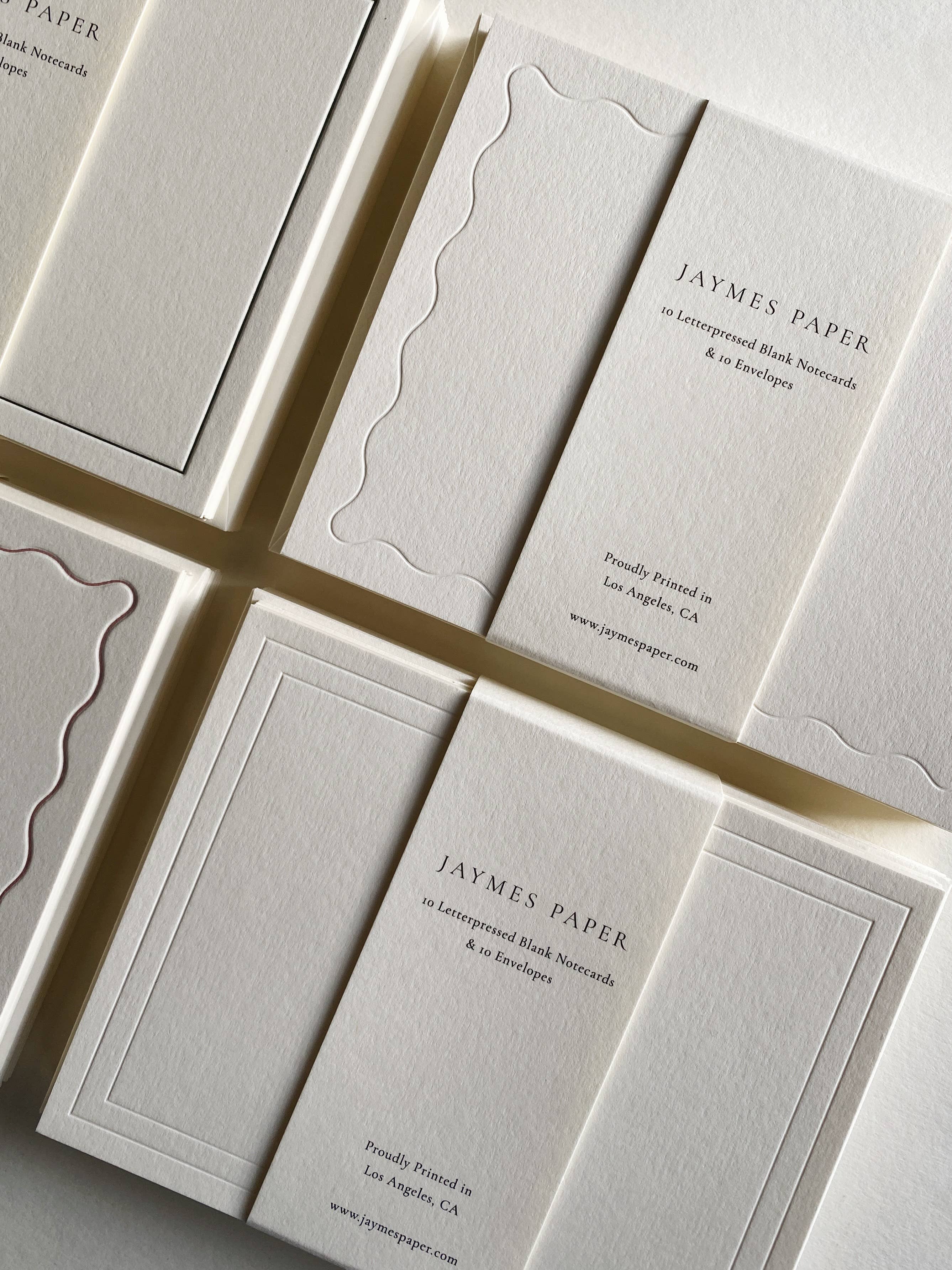 Natural Tarjetas con impresión tipográfica No. 02 Juego de 10 de venta al por mayor en Faire7