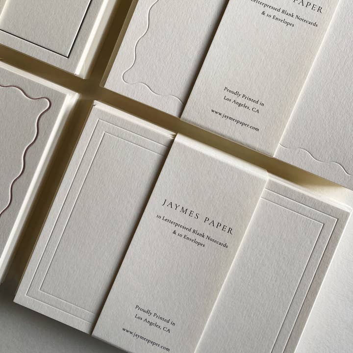 Naturlig Brevpresset Notekort Nr. 02 Sæt med 10 for engroshandel på Faire7