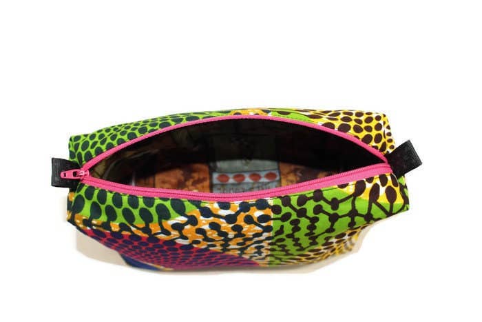 Mawufemor - Wholesale Makeup/Cosmetic Bag - African Print Fabric Cosmetic Zipper Pouch Gift6