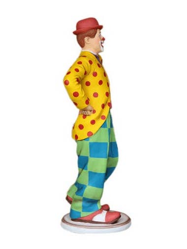 LM Treasures - Wholesale Costume - Unisex - Circus Clown Standing Life Size Statue