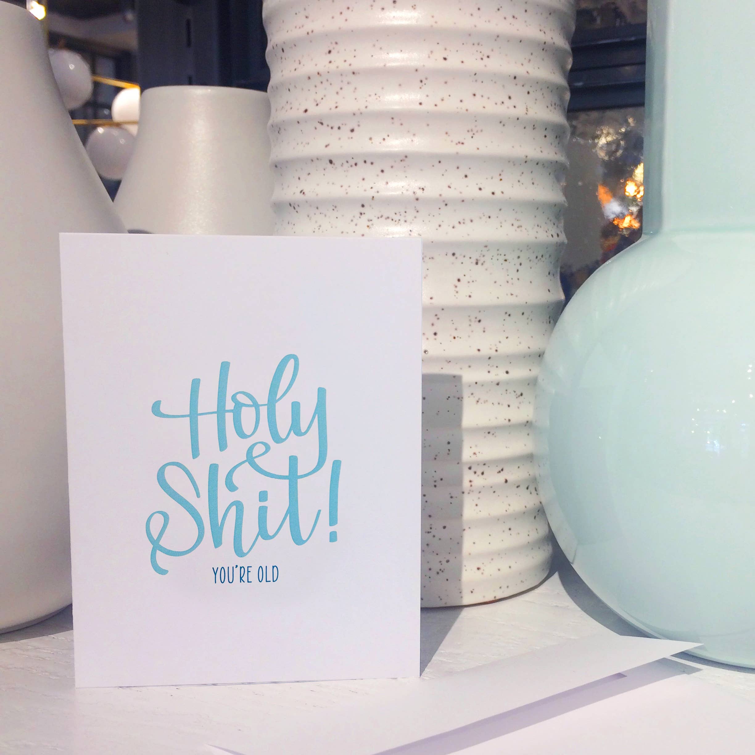 Stevie + Bean Paperie - Wholesale Birthday Card - Holy Shit You’re Old / Card4