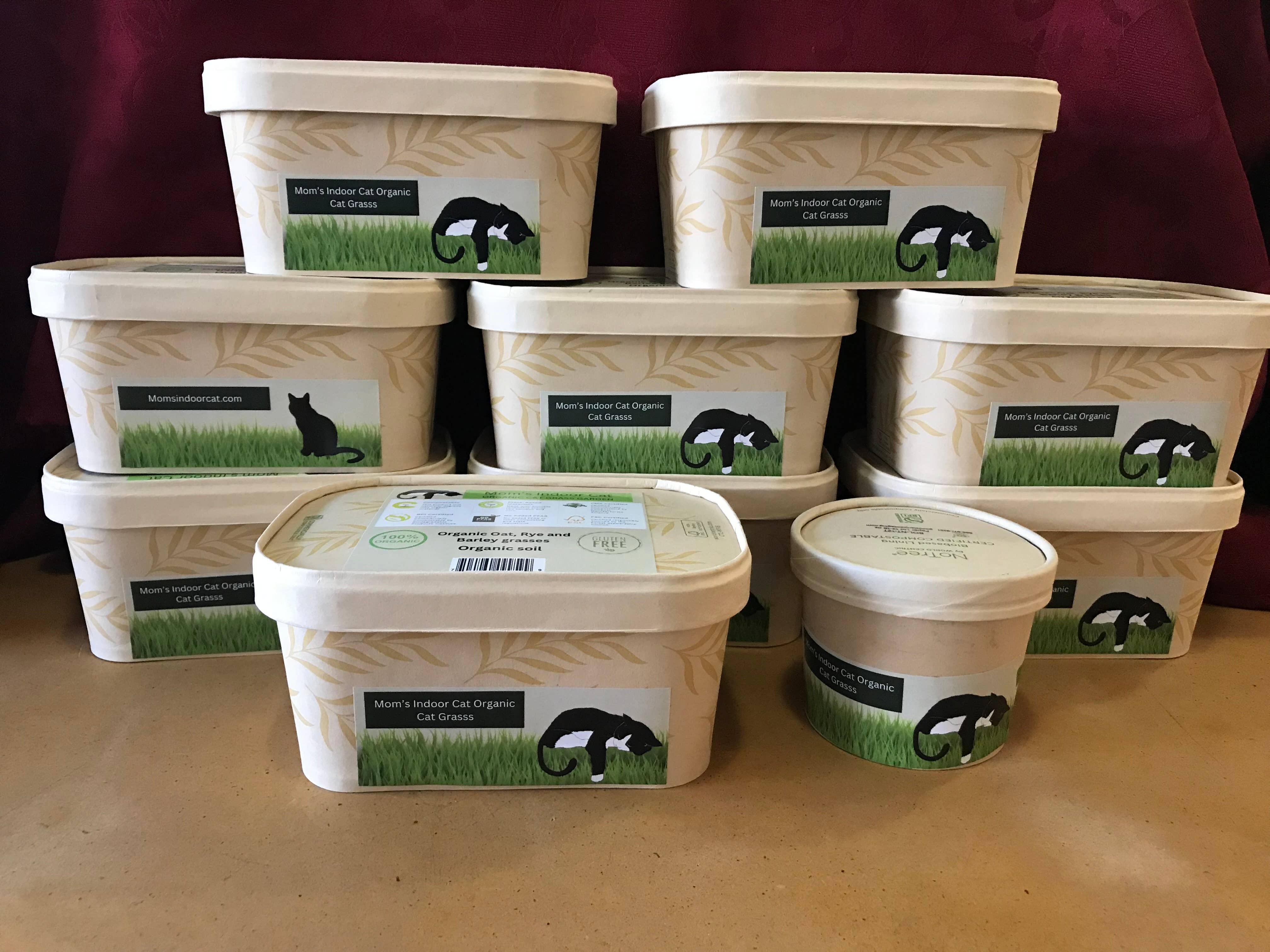 Mom’s Indoor Cat - Wholesale Pet Food - Cat - Cat Grass Deluxe Combo pack4