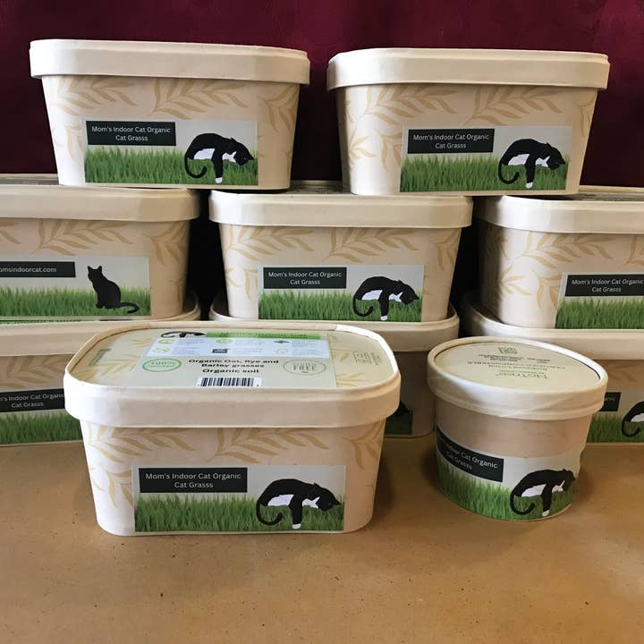 Mom’s Indoor Cat - Wholesale Pet Food - Cat - Cat Grass Deluxe Combo pack4