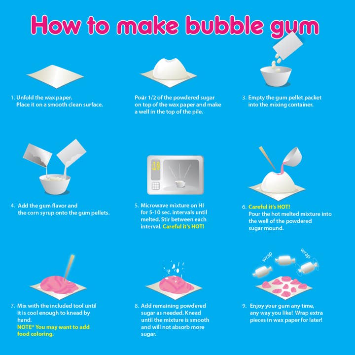 Copernicus Toys - Wholesale DIY Craft Kit - Kids - DIY Bubble Gum Kit |Â
Make Your Own Bubble Gum