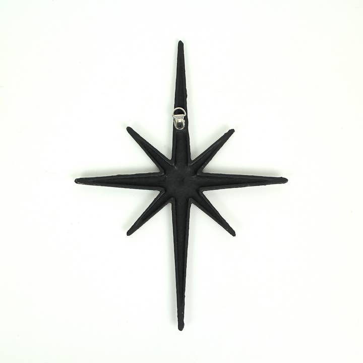 Zeckos - Vente Décoration murale - Lot de 3 grandes tentures murales Starburst en fonte noire3