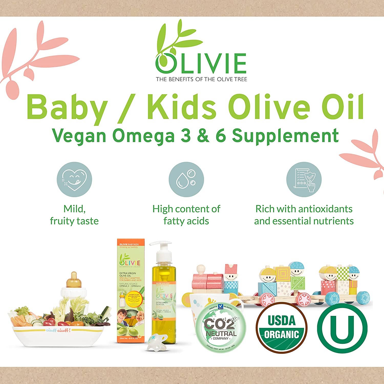 ATLAS OLIVE OILS - Wholesale Oral Supplement/Vitamin - OLIVIE BABY/Kids 250ML - Colic Relief for Babies and Kids1