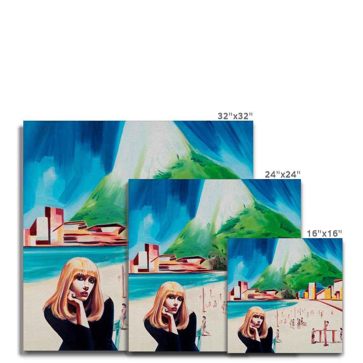 Jay Bower - Wholesale Kunstprint - Leblon Beach Canvas3
