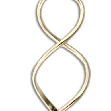 Boucle d'oreille torsadée en spirale standard en fil de calibre 20 pour la vente par Mark Steel Jewelry